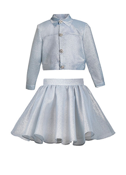 Maya Kız Çocuk Etek Ceket Takım Set