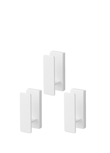 Tower White Steel 3-Piece Wall Hook Set