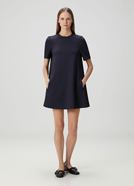 Radiane Navy Blue Mini Dress