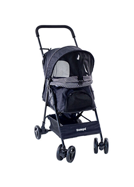 Showtime Siyah Kedi ve Köpek Taşıma Arabası 