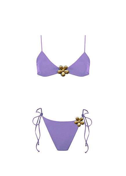 Flower Bomb Kendall Lila Kadın Bikini Takımı