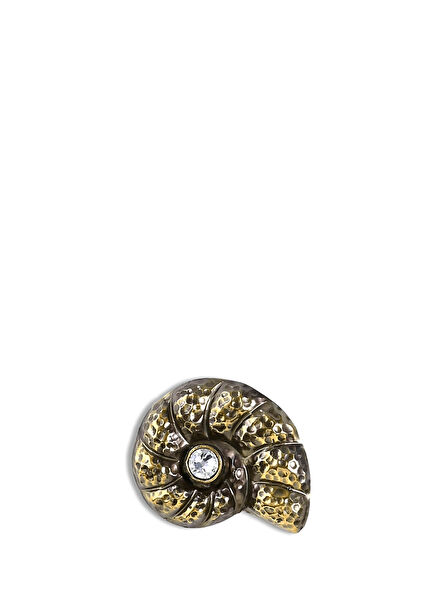 Swirl Hair Clip Kristal Taşlı Pirinç Antik Kaplama Kadın Saç Aksesuarı 