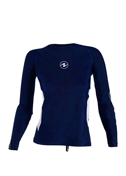 Rashguard Uzun Kollu Lacivert Kadın Dalış Elbisesi