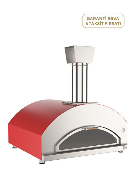 Quintetto Kırmızı Odun Ateşli Pizza Fırını
