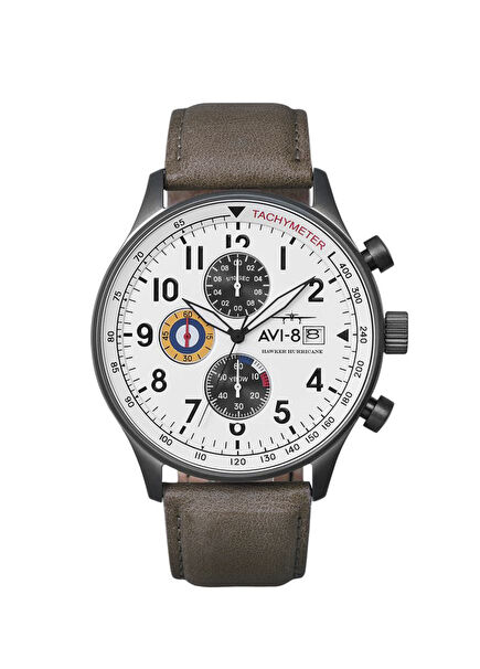 AV-4011-0B Gri Deri Erkek Kol Saati