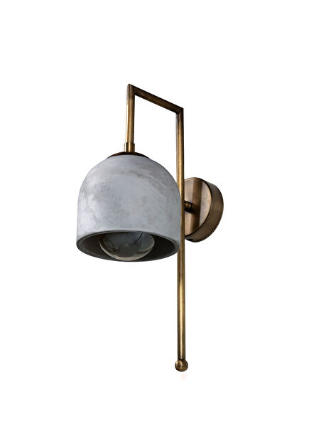 Grey Bronze Sconce with Metal Detail
