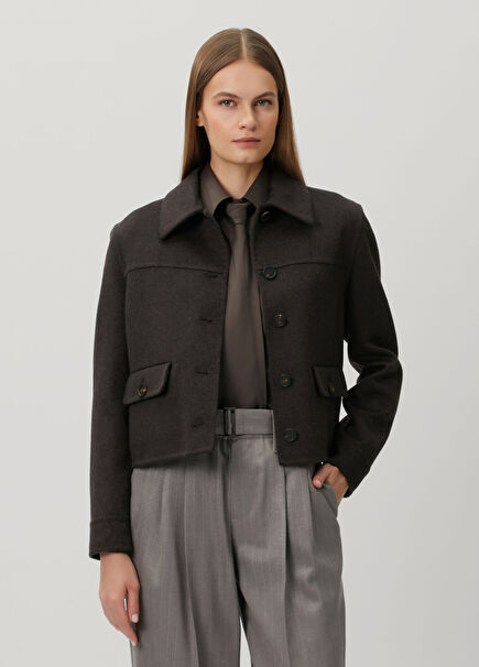 Dark Brown Cashmere Jacket