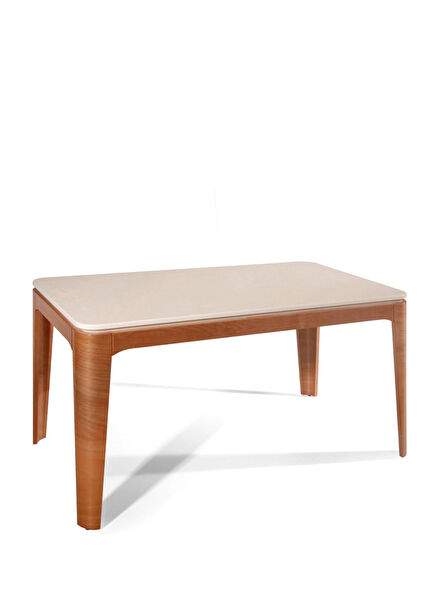 Soft Açık Ceviz Ahşap Mutfak Masası