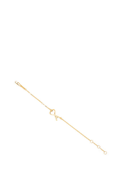 Gold Logo Detail Women's Chain Bracelet