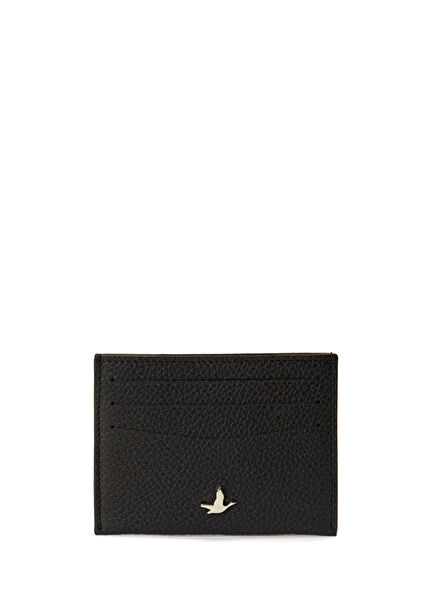 Black Men's Leather Card Holder