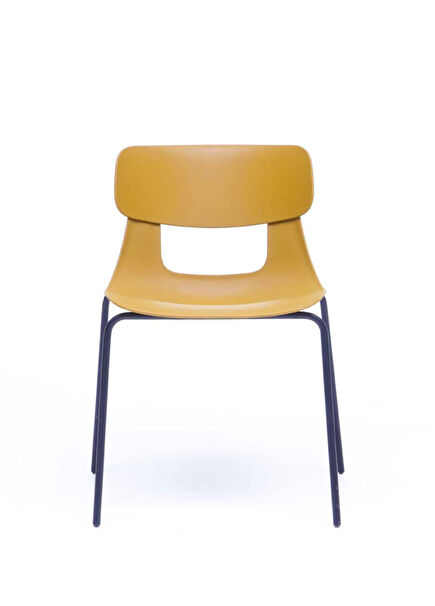 Mustard Yellow Chair with Lucrezia Metal Legs