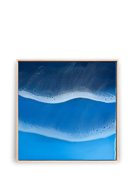 Wavefront Wood Epoxy Table 30 x 30 cm