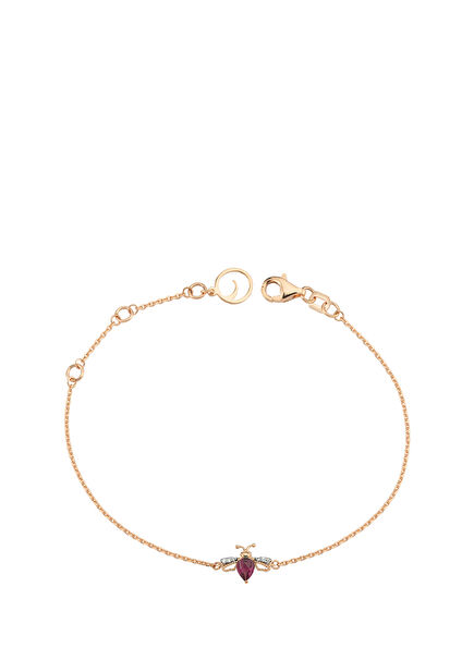 Queen Bee Xsmall Radolit Pırlanta Altın Bileklik