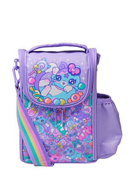 Adventurous Junior Lilac Baby Girl Lunch Box with Name Tag