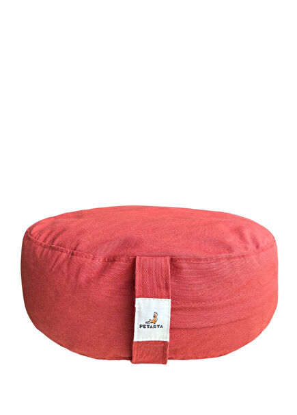 Zafu Terracotta Buckwheat Hull Filled Meditation Cushion