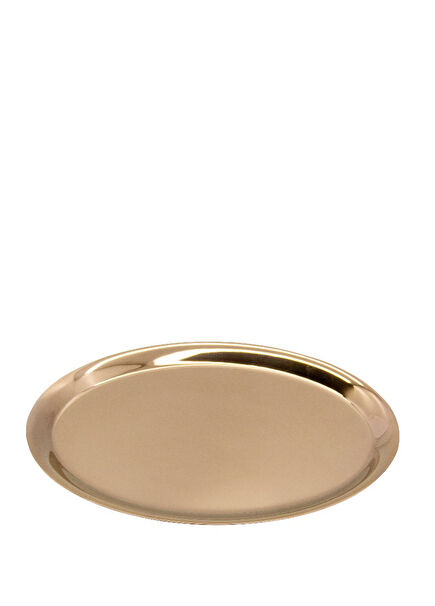 Bakır Metal Oval Sunum Tepsisi