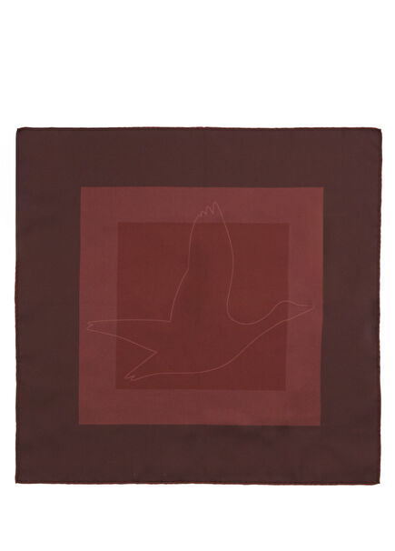 Burgundy Silk Scarf
