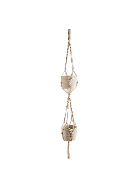 Tillo Natural Double Pot Hanger 