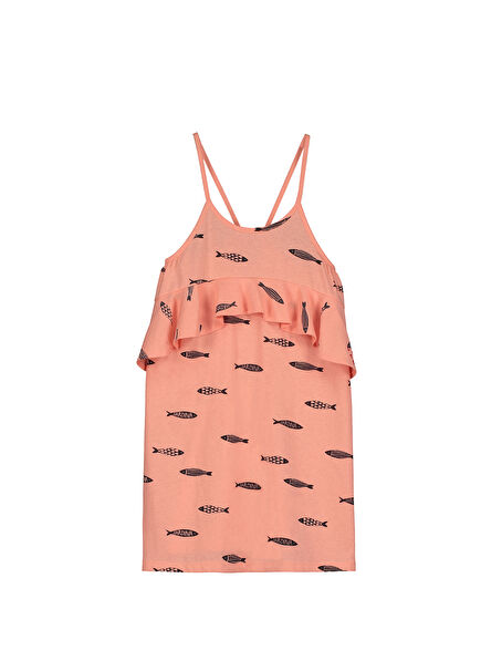 Nairobi Orange Girls Organic Cotton Dress