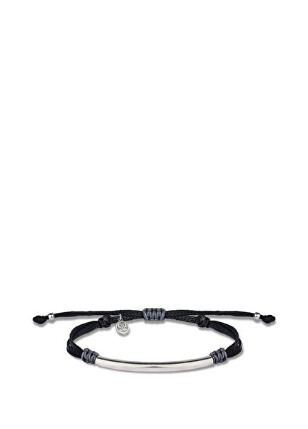 Linea Argentum Black Men's Silver Bracelet