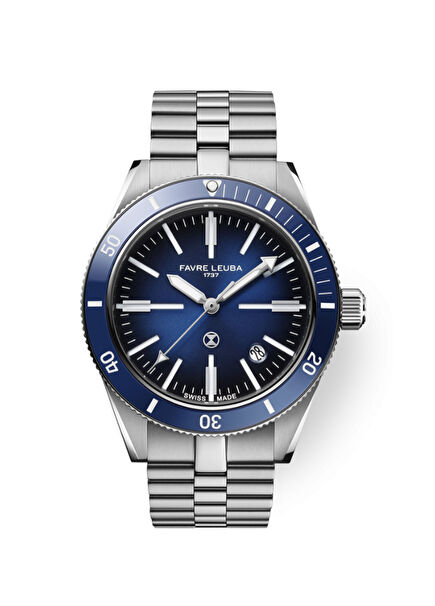 Deep Raider Renaissance Blue Gri Çelik Erkek Kol Saati