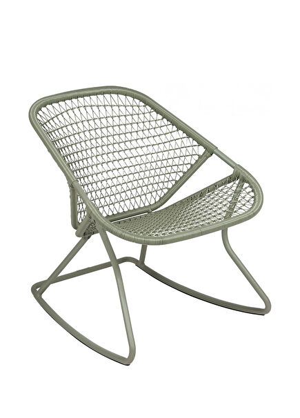 Sixties Armchair Green Metal Garden Chair