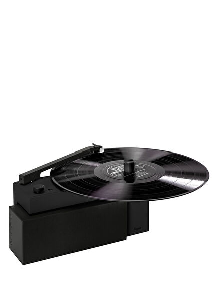 Duo Ayrılabilir Siyah Bluetooth Hoparlörlü Şarjlı ve Taşınabilir Akıllı Pikap Plakçalar