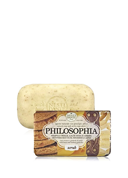 Philosophia Scrub Arındırıcı ve Dengeleyici  Amber & Kırmızı Erik Özü Katı Sabun 250 gr
