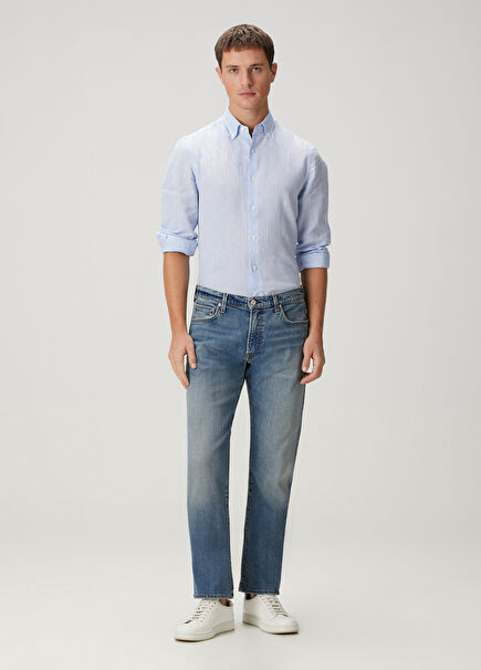 Classic Straight Gage Blue Jeans