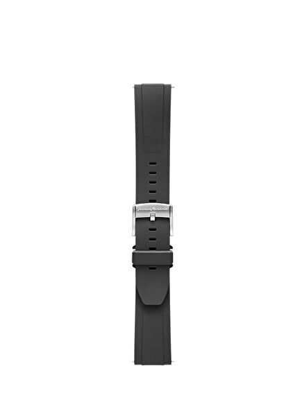 Hibrit Siyah 22mm Akıllı Saat Kordon