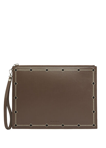 Brown Men's Leather Hand Portfolio