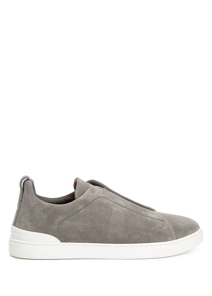 Gray Men's Suede Sneakers