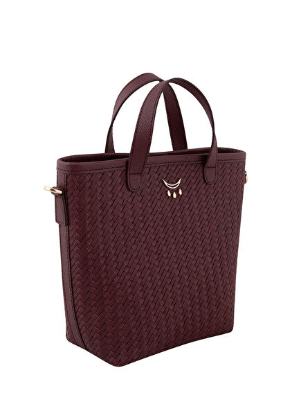 Nora Merlot Burgundy Leather Women's Shoulder Bag