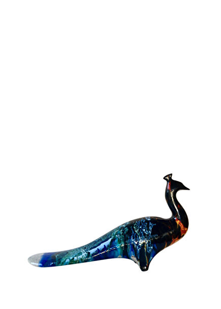 Large Peacock-Shaped Ceramic Object