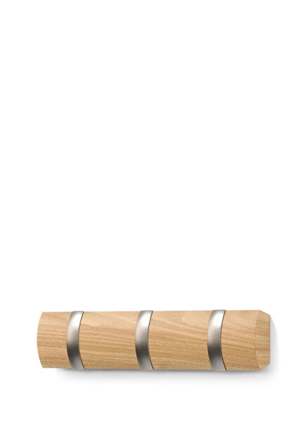 Flip Natural Nickel 3-Piece Wall Hook