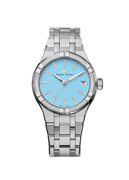 ML-AI1106SS002450-1 Metalik Gri Pırlantalı Kadın Kol Saati