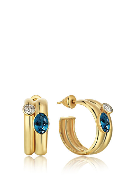 Treasured Kadın Altın Halka Küpe