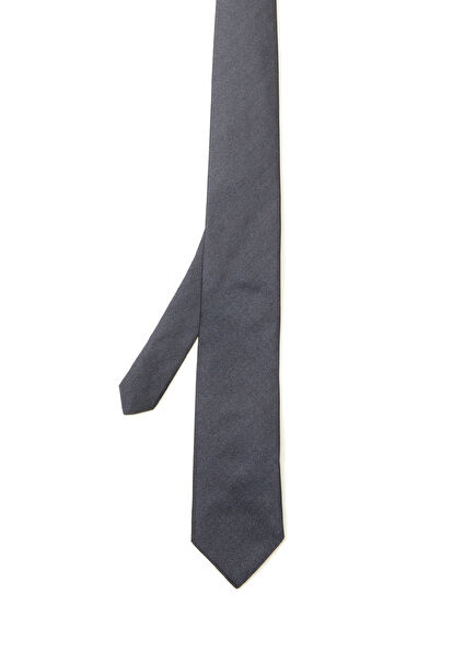 Navy Blue Silk Tie
