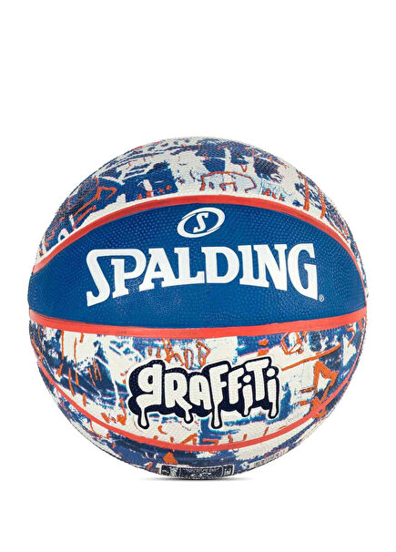 84377Z 2021 Blue Red Graffiti Basketball Ball