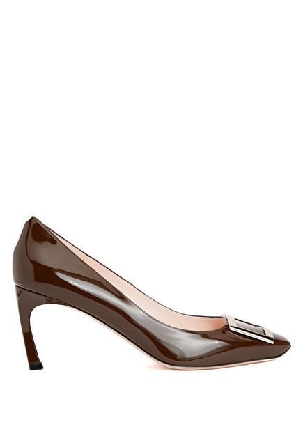 Belle Trumpet Brown Leather Heels