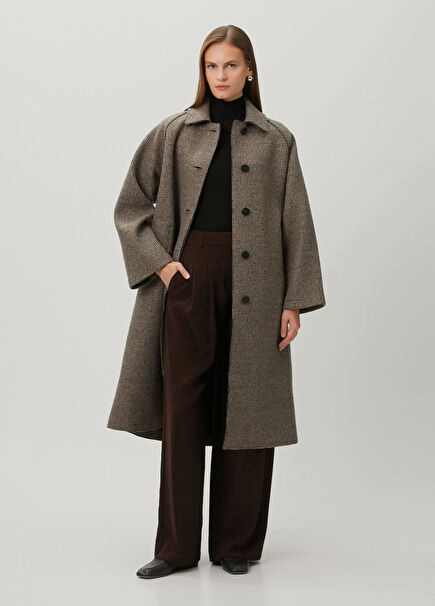Taupe Wool Coat