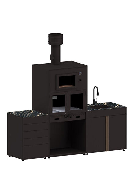 3105 Pure 3 Module Garden Kitchen 250 cm