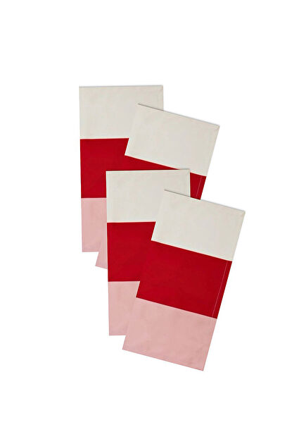 Gaia Colorful Cotton 4-Piece Service Napkin Set