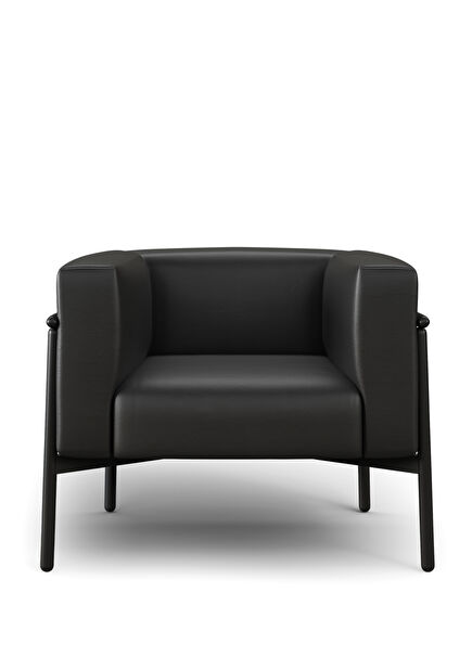 Bowie Anthracite Metal Frame Armchair