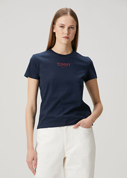 Regular Essential Mavi Kısa Kollu T-shirt