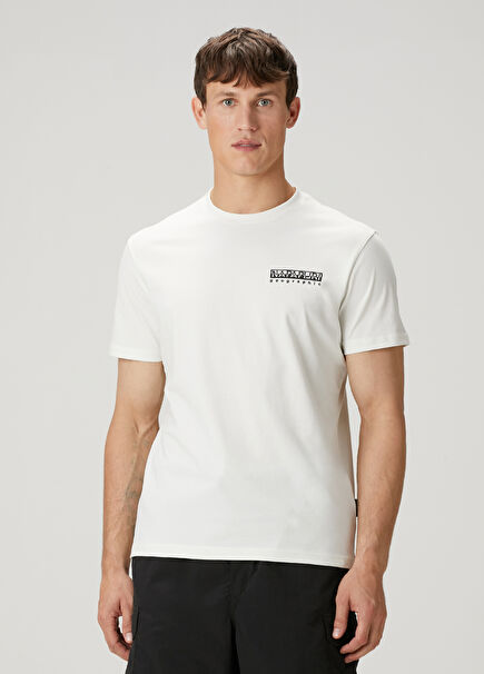 Vignoni White Logo Detailed T-Shirt