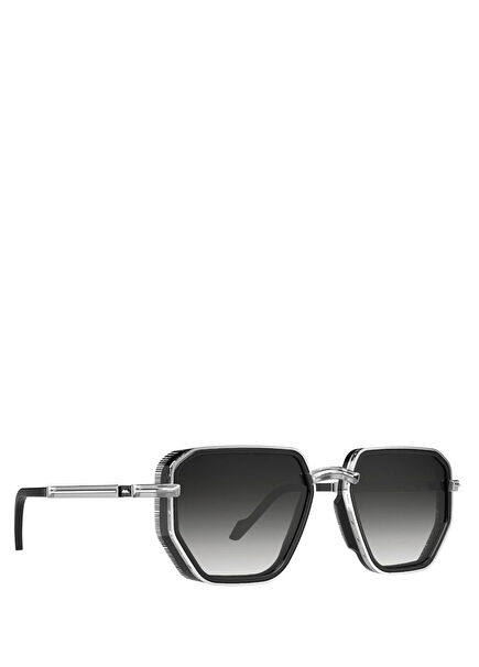 Roadster 02 Gümüş Havana Asetat Metal Unisex Güneş Gözlüğü