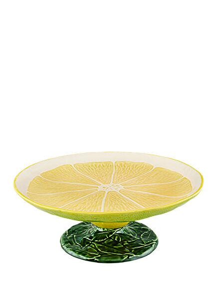 Lemon Yellow Ceramic Cake Stand
