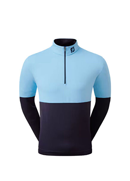 FootJoy Renk Bloklu Mid Layer Golf Sweatshirt Mavi Lacivert 80117