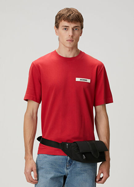Gros Grain Red Logo Patched T-Shirt